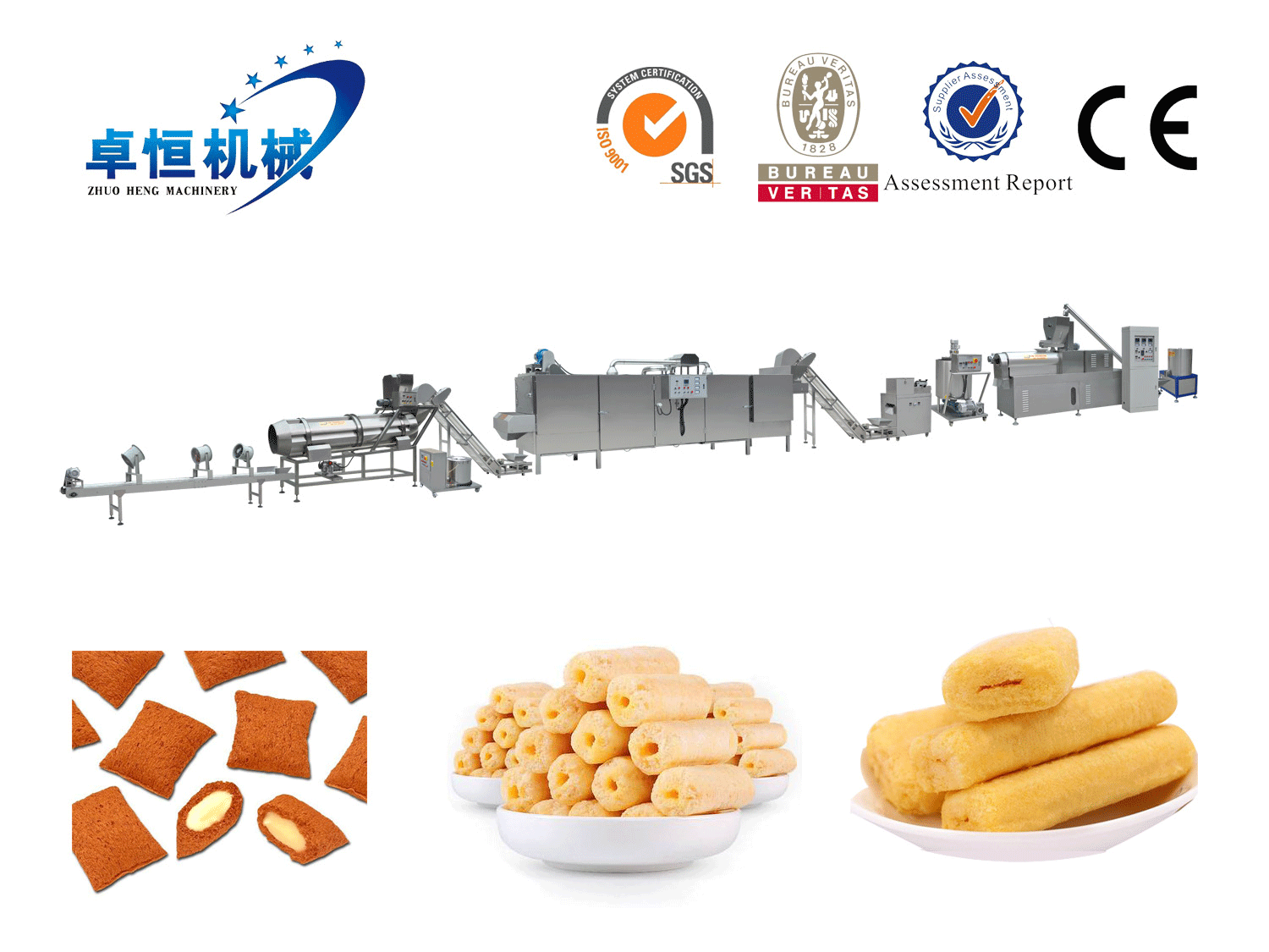 Core Filled Snack Food processing Line