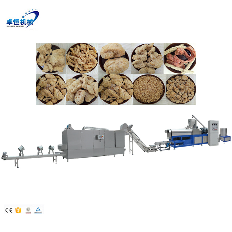 Low price Textured/Fiber Vegetarian soya protein processing line 